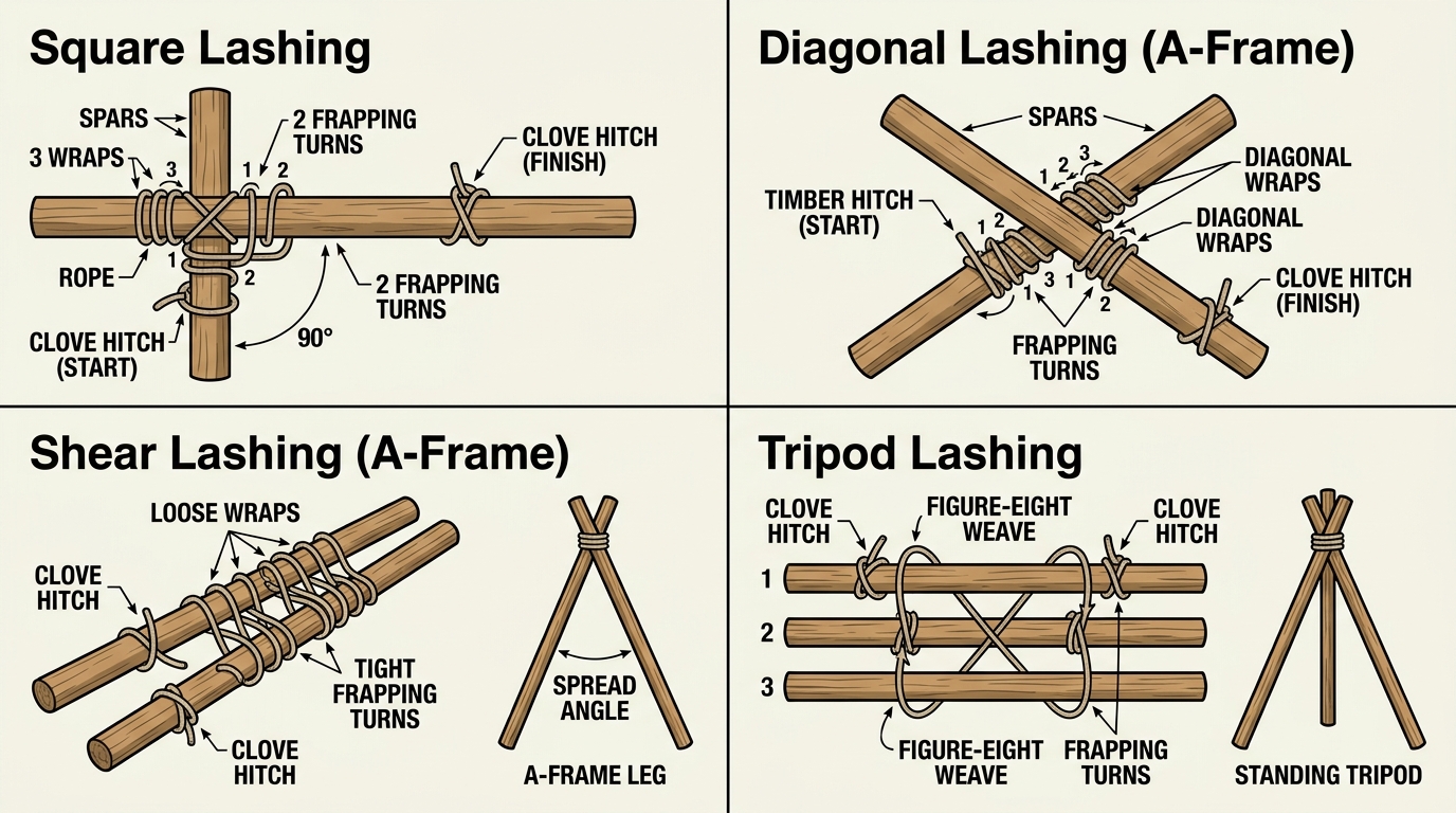 Structural Pioneering Lashings